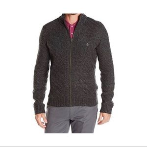 Original Penguin Wool Zip up Sweater